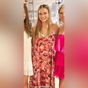 Nicole miller maxi size small maroon